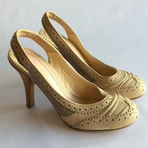 John Galliano Wingtip Slingback Heels